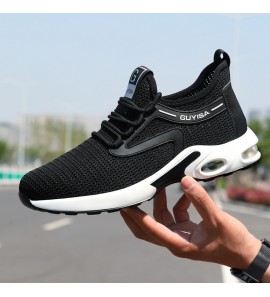 Men Breathable Fabric Soft Sole Non Slip Cushioned Sports Casual Working Shoes