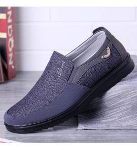 Large Size Men Casual Lightweight Comfy Slip On Oxfords