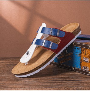 Men Breathable Non Slip Cork Bottom Beach Flip Flops Casual Slippers Men Breathable Non Slip Cork Bottom Beach Flip Flops Casual Slippers